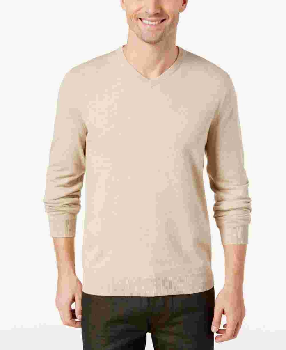 Camisa polo masculina Alfani Big &amp; Tall, bege, tamanho médio