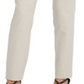 Calça social feminina listrada DKNY com frente lisa e perna reta, marrom, tamanho 6
