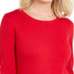 Karen Scott Suéter Feminino com Barra Colorida e Blocos Vermelho Tamanho XX-G