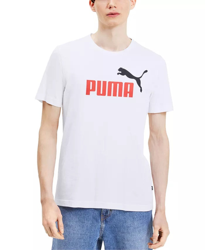 Camiseta Puma Masculina Logo Cinza Tamanho XX-G