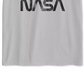 Camiseta masculina Jem Collective com estampa gráfica NASA Retro Shuttle, manga curta, tamanho grande, prateada
