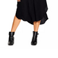 Vestido midi plus size feminino City Chic, preto, tamanho pequeno e pequeno