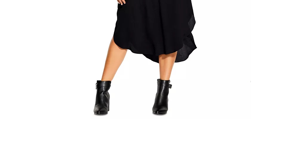 Vestido midi plus size feminino City Chic, preto, tamanho pequeno e pequeno