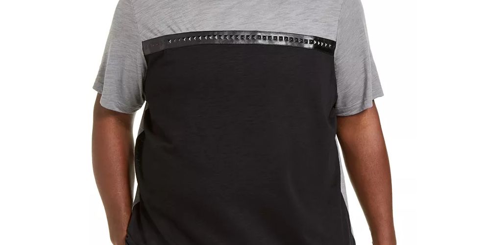 Camiseta masculina Big &amp; Tall Pyramid da INC International Concepts, cinza, tamanho 3XB