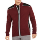 Cardigan Alfani Masculino Classic Fit Colorblocked com Zíper Completo Vermelho Tamanho X-G
