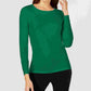 Blusa feminina Alfani com manga franzida, verde, tamanho médio
