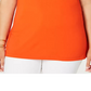 Tommy Hilfiger Top Plus com Amarração na Cintura Feminino Laranja Tamanho 2X