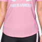Camiseta feminina Under Armour Colorblocked Jersey - Rosa, tamanho XL