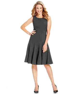 Vestido de praia sem mangas Calvin Klein feminino, cor carvão, tamanho 4, pequeno