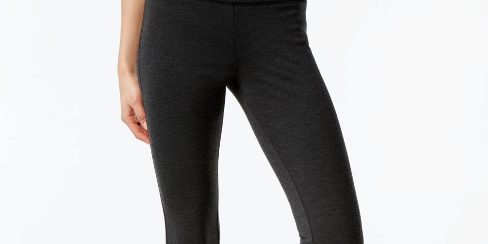 Leggings femininas sem costura INC International Concepts, cinza, tamanho 2, pequena