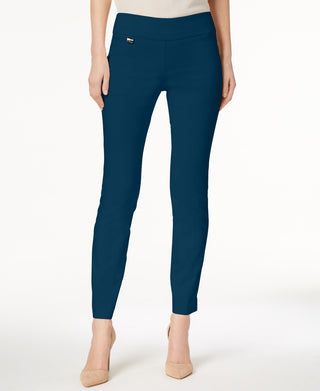 Calça skinny Alfani feminina com controle de barriga, tamanho 4, azul