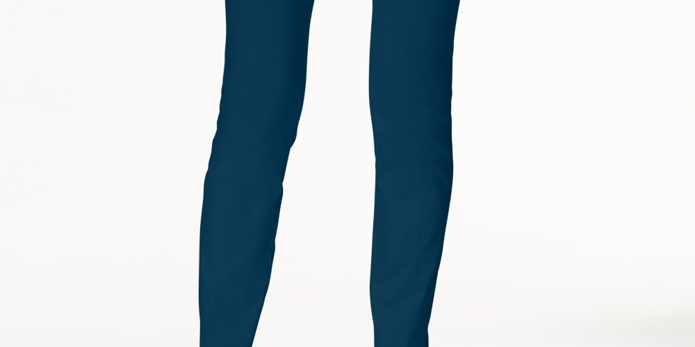 Calça skinny Alfani feminina com controle de barriga, tamanho 4, azul