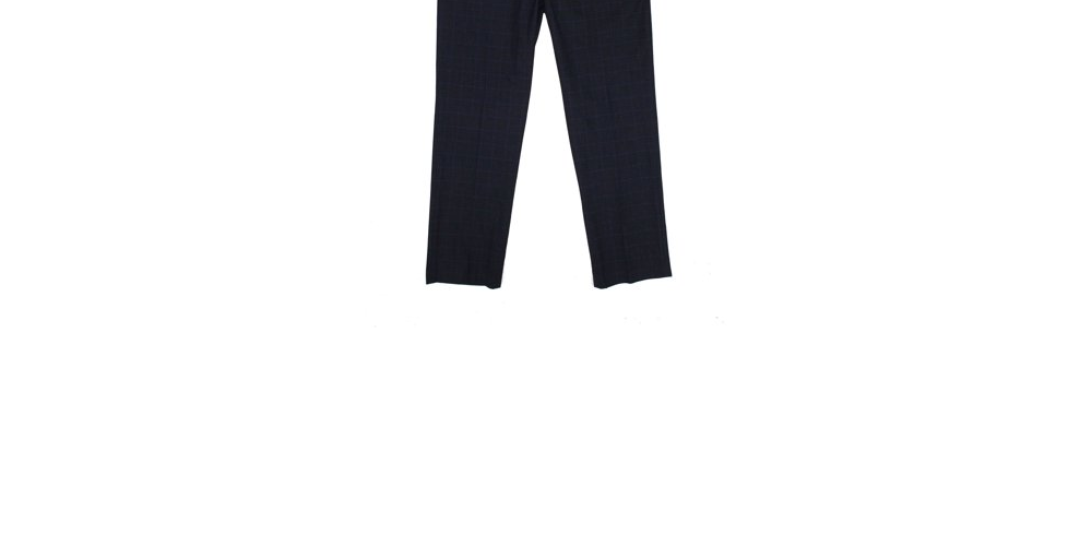 Calça social masculina Vince Camuto xadrez slim stretch preta tamanho 32x32