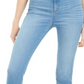 Calça jeans skinny feminina rosa celebridade, cintura alta, azul, tamanho 5