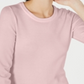 Camiseta feminina rosa com manga 3/4 Maison Jules, tamanho extragrande