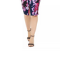 Vestido midi com decote em V e sem mangas floral Trina Turk feminino, tamanho 0, floral azul