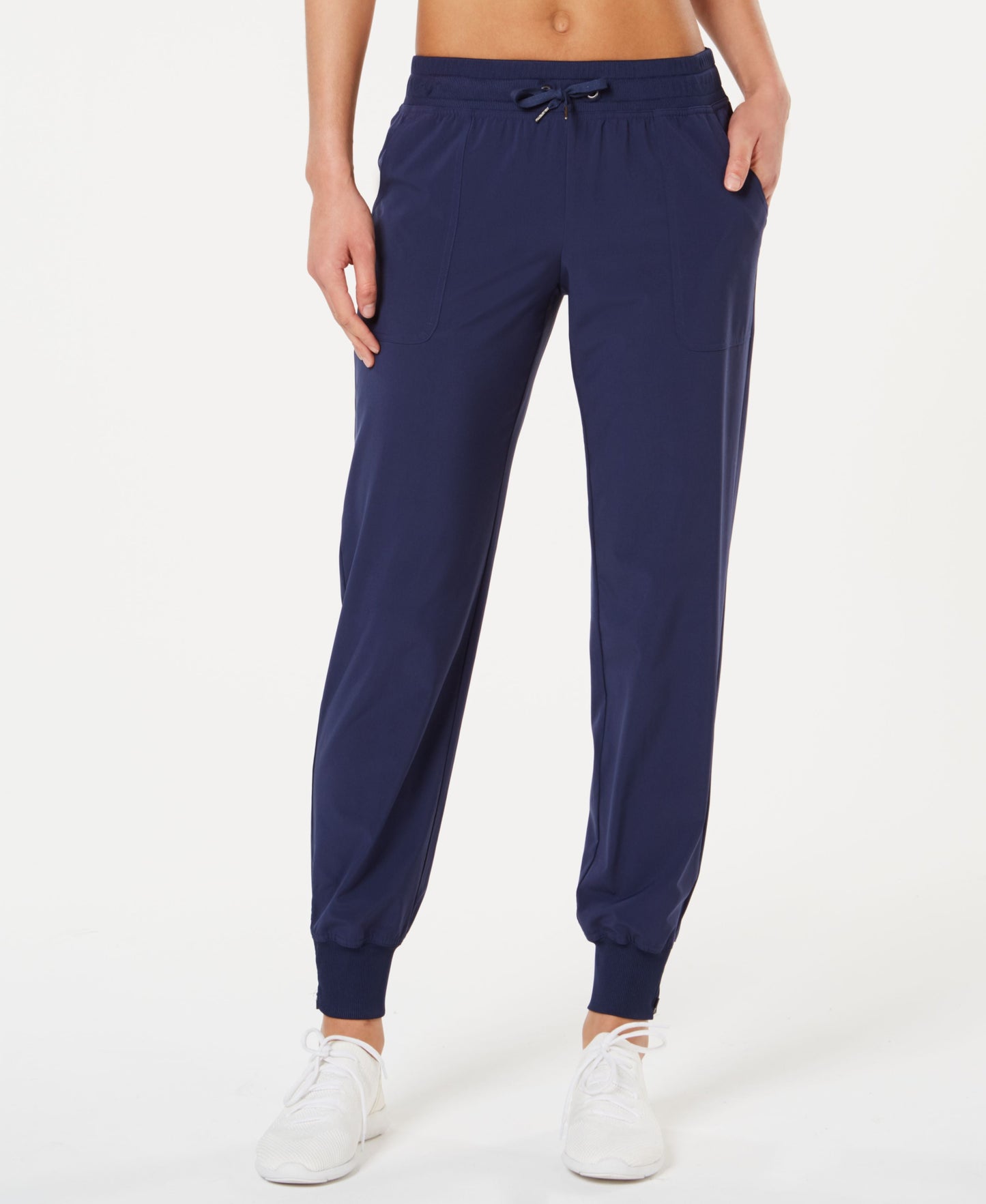 Calça de moletom feminina Ideology em tecido reciclado, azul, tamanho grande
