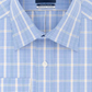 Camisa social masculina Eagle com gola xadrez, tamanho 15,5 x 34-35