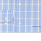 Camisa social masculina Eagle com gola xadrez, tamanho 15,5 x 34-35