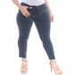 Calça de veludo cotelê com controle de barriga feminina Style &amp; Co, cinza, tamanho 10, pequena