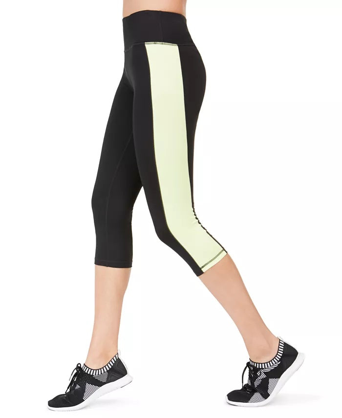 Leggings cropped femininas Ideology Colorblocked tamanho X-G