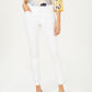 Calça feminina Charter Club Newport Tummy-Control Slim-Fit, branca, tamanho 14