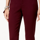 Calça de pijama feminina Alfani Jacquard Slim vermelha tamanho 14 Petite