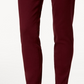 Calça de pijama feminina Alfani Jacquard Slim vermelha tamanho 14 Petite