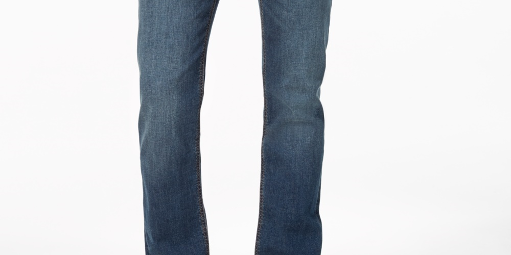 Calça jeans masculina American Rag Slim Fit Stretch Azul Tamanho 36X34