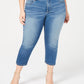Calça jeans skinny curta Incfinity plus size feminina da INC International Concepts, azul, tamanho 14W