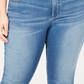 Calça jeans skinny curta Incfinity plus size feminina da INC International Concepts, azul, tamanho 14W