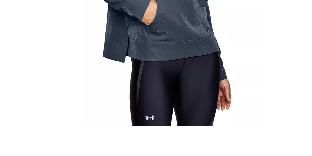 Moletom Feminino Under Armour Synthetic Fleece Mock Mirage Cinza Escuro Tamanho P