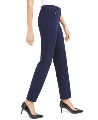 Calça feminina Alfani Slim Leg Azul Tamanho 12