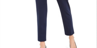 Calça feminina Alfani Slim Leg Azul Tamanho 12