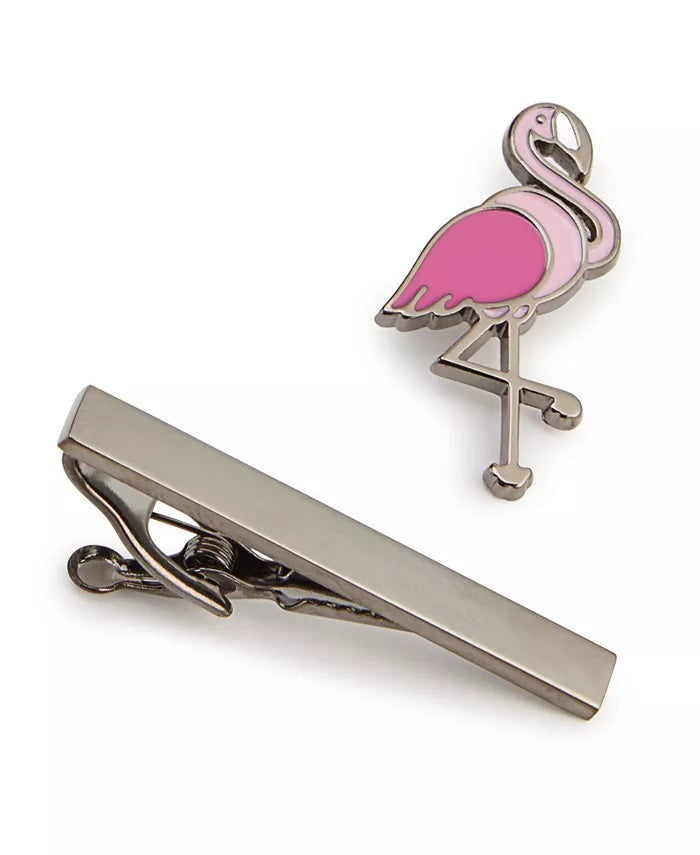 Conjunto de broche de lapela e barra de gravata Novel Idea masculino, rosa, tamanho regular