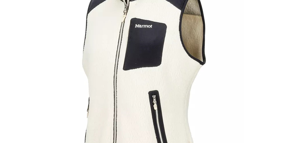 Colete de lã Wiley feminino Marmot, branco, tamanho médio