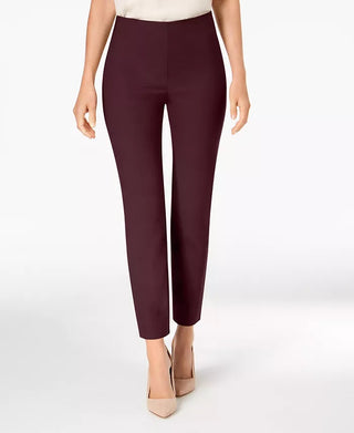 Calça Chelsea Tummy Control Feminina Charter Club Vinho Tamanho 12 Petite