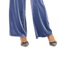 Calça feminina Paperbag de veludo smocked da INC International Concepts, tamanho azul-marinho, tamanho X-S