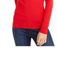 Suéter feminino com decote ombro a ombro da INC International Concepts, vermelho brilhante, tamanho XX-grande