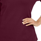 Camiseta feminina Karen Scott de algodão com cadarço, vermelha, tamanho médio