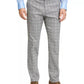 Calça social masculina Tommy Hilfiger xadrez Th Flex Stretch Modern Fit, branca, tamanho 38x30
