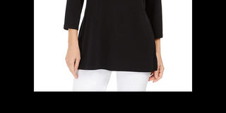 Top feminino com recortes e detalhes embelezados, preto, tamanho XS, da coleção JM