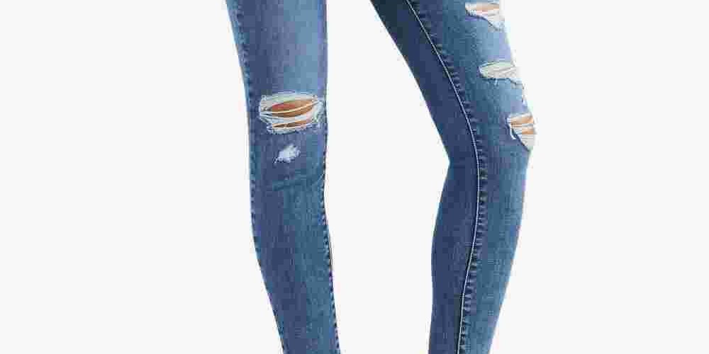 Calça Jeans Levi's Hypersculpt High-Rise Super-Skinny Feminina Azul Tamanho 27x30