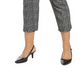 Calça curta estampada plus size Alfani feminina preta tamanho 14W