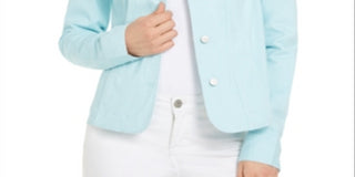 Jaqueta jeans feminina Charter Club azul tamanho XS