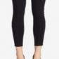 Calça jeans skinny skinny feminina de cintura alta, preta, tamanho 28/6