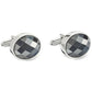 Abotoaduras The Gift Masculinas Jewel Cinza Tamanho Regular