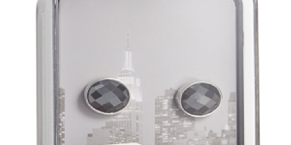 Abotoaduras The Gift Masculinas Jewel Cinza Tamanho Regular