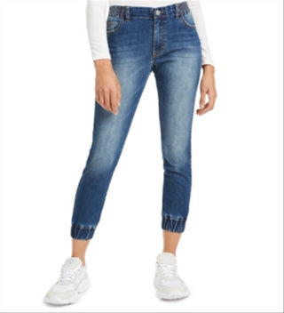 Calça Jogger Jeans Quase Famosos Juniores Azul Tamanho X-G