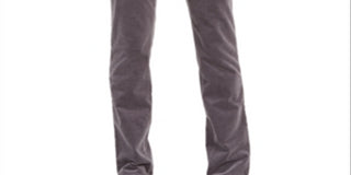 Calça de veludo cotelê Lexington Tummy Control feminina Charter Club, cinza, tamanho 16X3